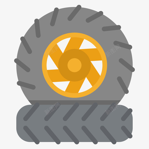 轮胎汽车服务4瘪了图标svg_新图网 https://ixintu.com 汽车服务 瘪了 轮胎