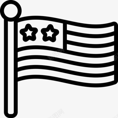 美利坚合众国独立日7直系图标图标