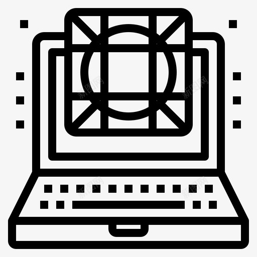 图形计算机和笔记本电脑1台线性图标svg_新图网 https://ixintu.com 图形 电脑 笔记本 线性 计算机
