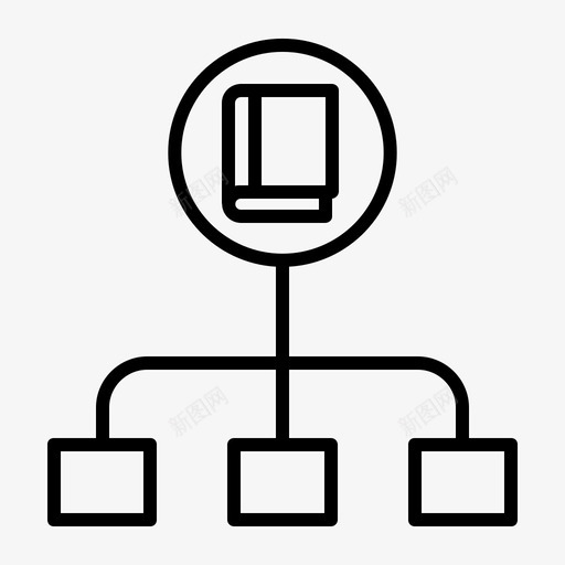 流量学校75直线图标svg_新图网 https://ixintu.com 学校 流量 直线