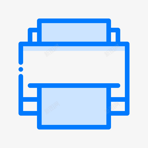 打印机计算机48蓝色图标svg_新图网 https://ixintu.com 打印机 蓝色 计算机