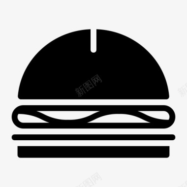 汉堡面包食物图标图标