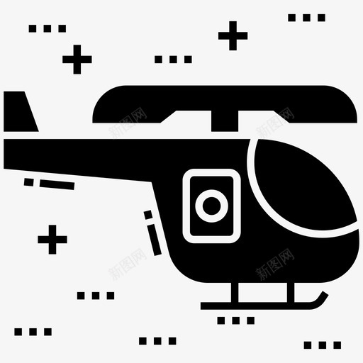 直升机飞机车辆图标svg_新图网 https://ixintu.com 图标 字形 旋风 直升机 空运 车辆 风鸟 飞机