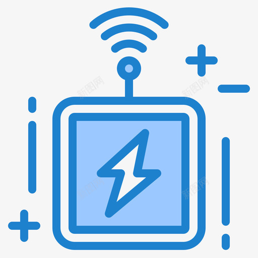 能源控制智能技术17蓝色图标svg_新图网 https://ixintu.com 技术 控制 智能 能源 蓝色