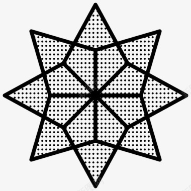 形状几何体星形图标图标