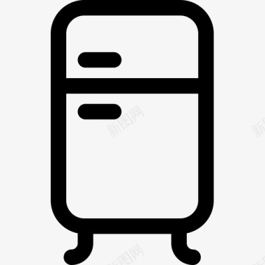 冰箱家装53线性图标图标