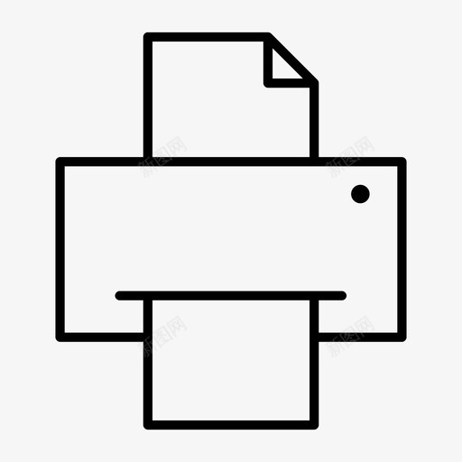 打印文档生成图标svg_新图网 https://ixintu.com 兄弟 办公 打印 打印纸 文档 生成