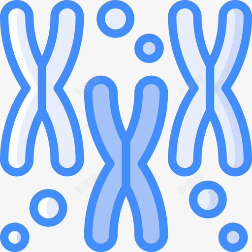 染色体遗传学和生物工程4蓝色图标svg_新图网 https://ixintu.com 染色体 生物工程 蓝色 遗传学