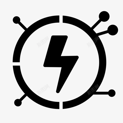 能量力量闪电图标svg_新图网 https://ixintu.com 力量 能量 闪电