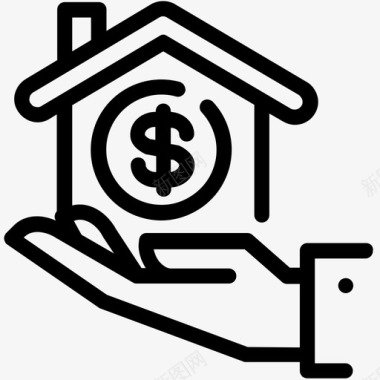 住房贷款手房图标图标