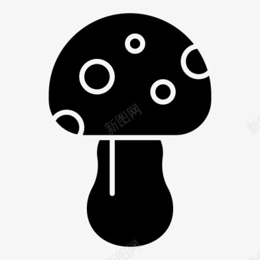 蘑菇自然毒药图标图标