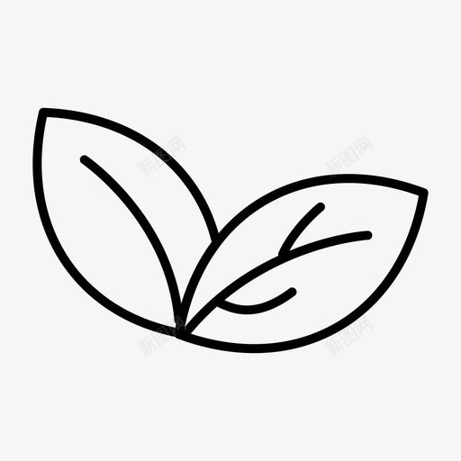 生长叶片植物图标svg_新图网 https://ixintu.com 叶片 常规 春季 植物 生长