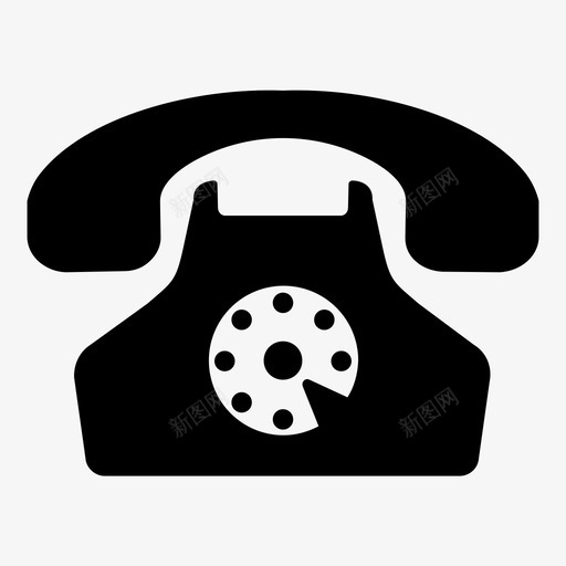 电话固定电话通信图标集1svg_新图网 https://ixintu.com 固定 图标 电话 通信