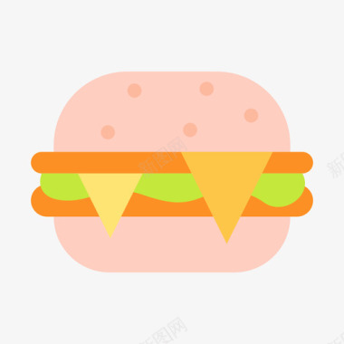 奶酪汉堡快餐84无糖图标图标