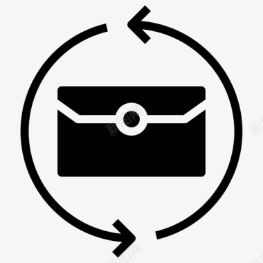 信封联系人和信息填写图标图标
