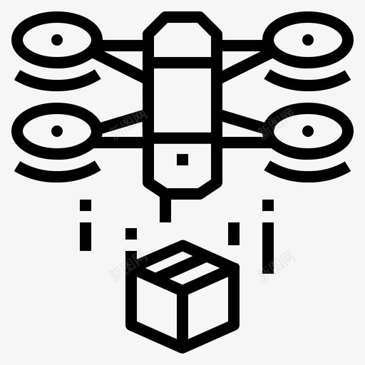 空中无人机运送后勤大纲图标svg_新图网 https://ixintu.com 后勤 大纲 无人机 空中 运送