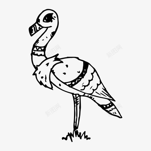 鸟自然素描图标svg_新图网 https://ixintu.com 素描 自然
