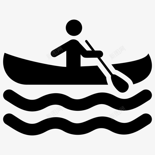 划船漂流兜售图标svg_新图网 https://ixintu.com 兜售 划船 形图 漂流 象形