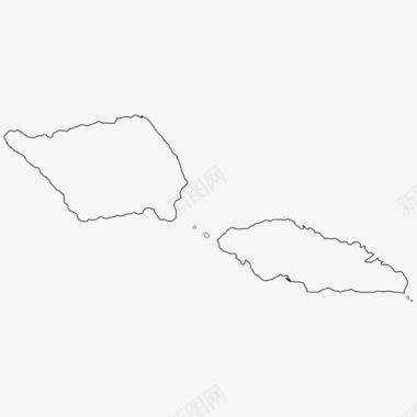 萨摩亚边界国家图标图标