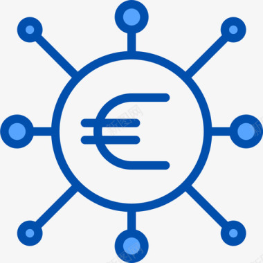 融资创业新业务9蓝色图标图标