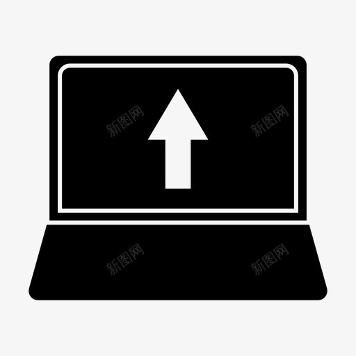 更新升级上传图标svg_新图网 https://ixintu.com glyph 上传 升级 更新 电脑 笔记本