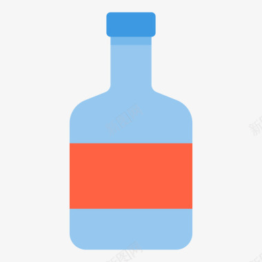 酒瓶酒瓶和容器3个扁平图标图标