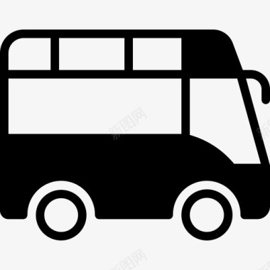 旅游巴士旅客旅游图标图标