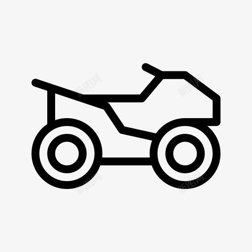 摩托车18号车直线型图标svg_新图网 https://ixintu.com 摩托 摩托车 线型 车号 车直