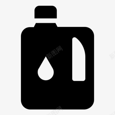 化学加仑桶油瓶图标图标