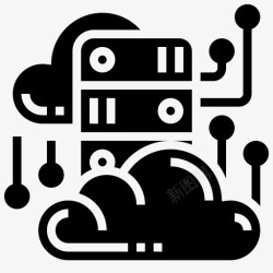 云迁移迁移云服务15glyph图标高清图片