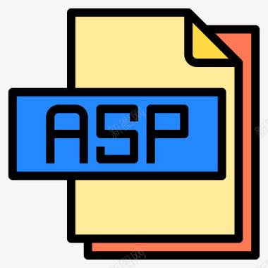 Asp文件文件格式4线性颜色图标图标