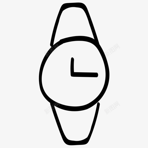 手表时尚腕表图标svg_新图网 https://ixintu.com 手表 时尚 服装 腕表 配件