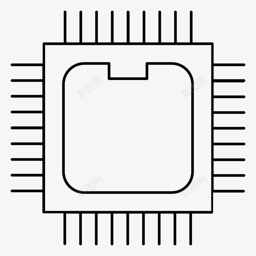 处理器电脑配件电脑硬件图标svg_新图网 https://ixintu.com 五金 处理器 生产线 电脑 电脑硬件 电脑配件 配件