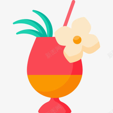 鸡尾酒夏季食品和饮料7无糖图标图标