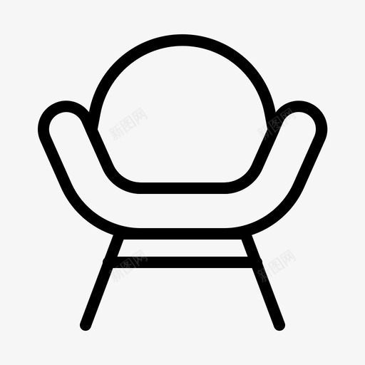 游乐椅扶手椅靠垫图标svg_新图网 https://ixintu.com 家具 家居用品 扶手 游乐 靠垫