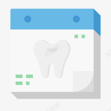 牙科护理牙科42扁平图标图标
