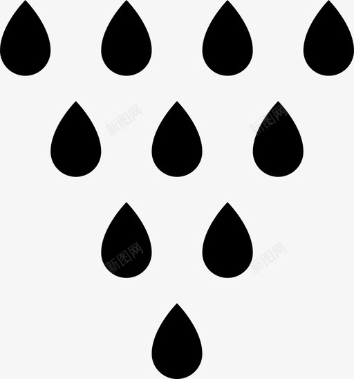 降雨云预报图标svg_新图网 https://ixintu.com 媒体 标签 社交 降雨 预报