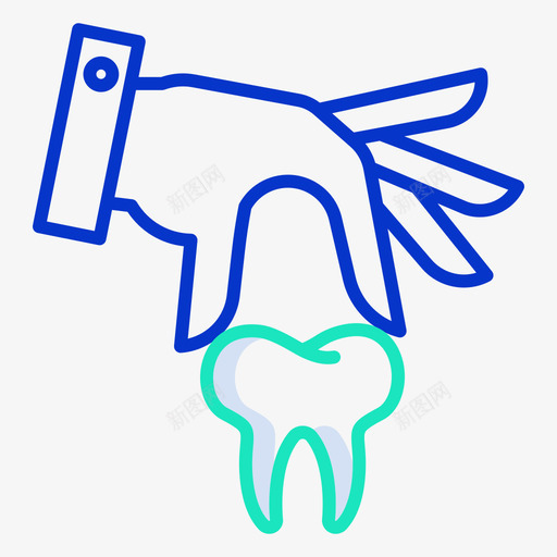 提取物牙科39轮廓颜色图标svg_新图网 https://ixintu.com 提取物 牙科 轮廓 颜色