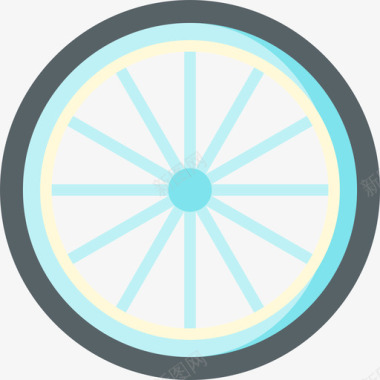 车轮自行车比赛11扁平图标图标