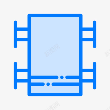 机架浴室52蓝色图标图标