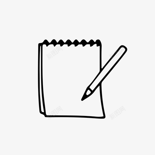 写笔记单子笔记图标svg_新图网 https://ixintu.com 单子 笔记 纸笔 苍蝇 铅笔