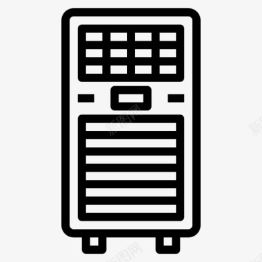 空调电子装置16线性图标图标