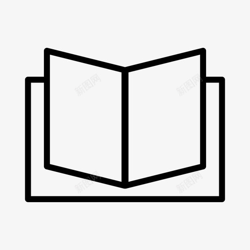 开卷教育阅读图标svg_新图网 https://ixintu.com 学习 开卷 教育 阅读