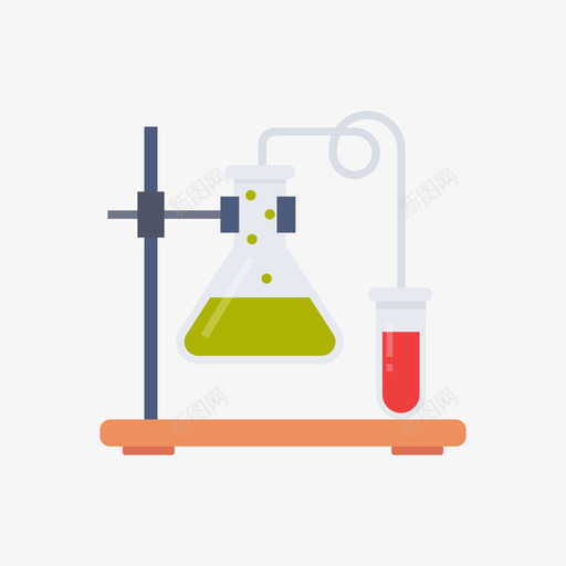 烧瓶实验室科学扁平图标svg_新图网 https://ixintu.com 实验室 扁平 烧瓶 科学