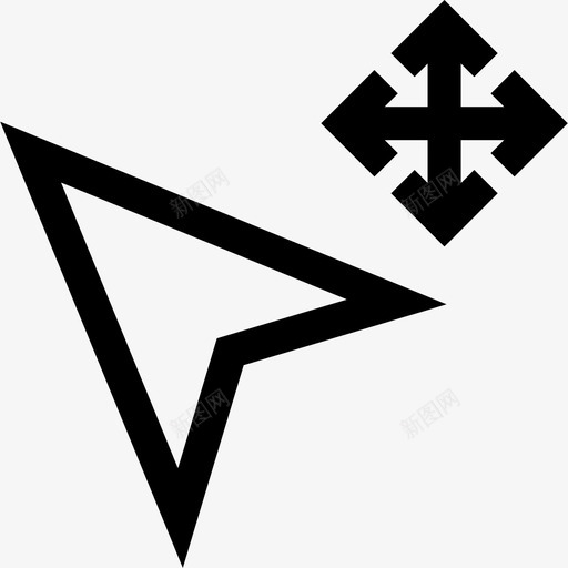 光标选择和光标28线性图标svg_新图网 https://ixintu.com 光标 线性 选择