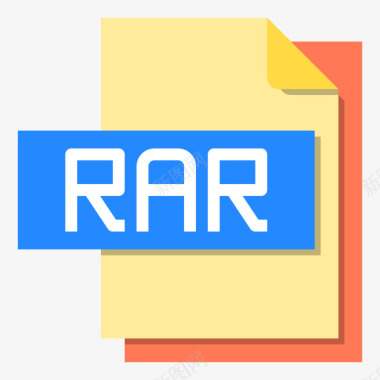 Rar文件文件格式2平面图标图标