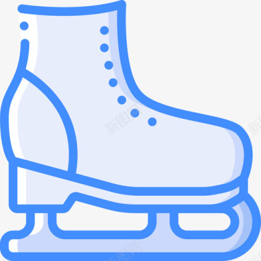 溜冰鞋流行文化蓝色图标图标