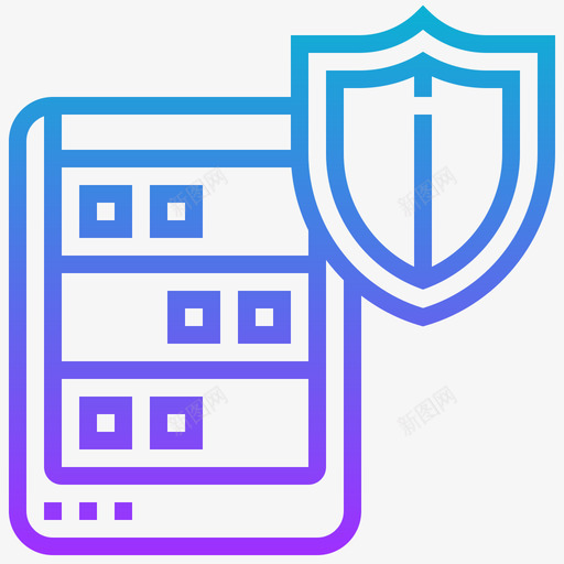 保护数据管理4渐变图标svg_新图网 https://ixintu.com 保护 数据管理 渐变