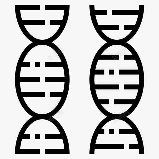 Dna医学176线性图标svg_新图网 https://ixintu.com Dna 医学 线性