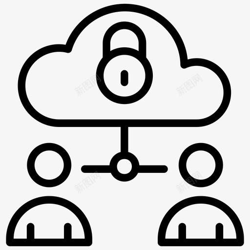 个人网络云保护云安全图标svg_新图网 https://ixintu.com 个人 云计算 保护 加密 图标 安全 用户 线路 网络 网络安全